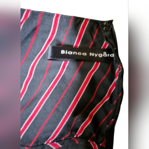 Bianca Nygard Corpcore Black Embroidered A-line Size 10 Midi Skirt Classic - Picture 4 of 7